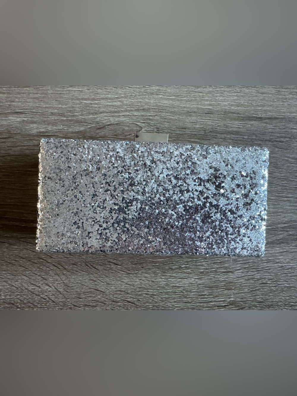 Camille La Vie Silver Glitter Purse